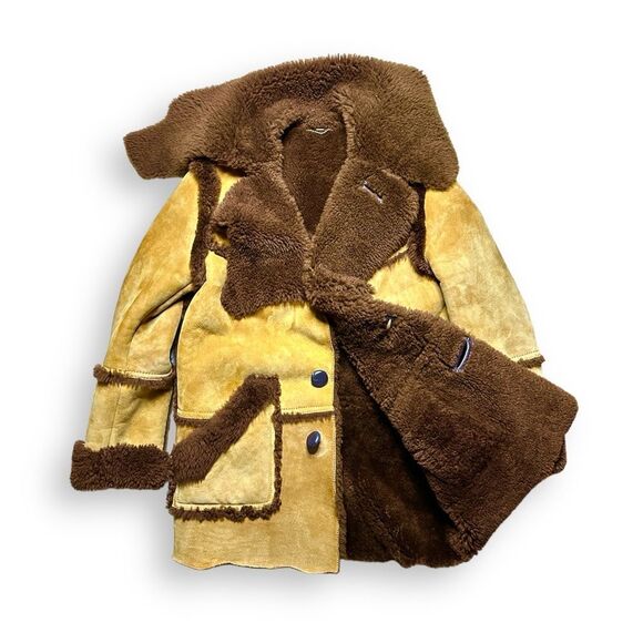 Coach Men 1941 Runway Rustic Sheepskin Shearling Coat Fall 2017 Small - Picture 10 of 13